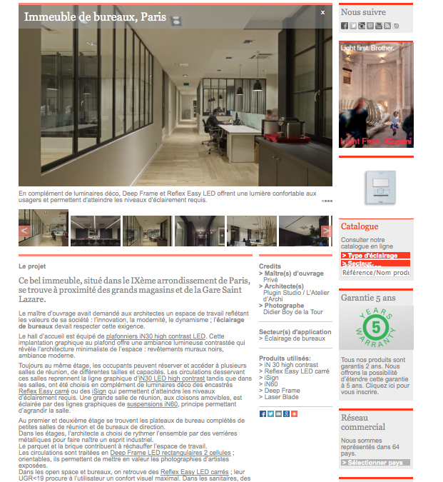 SITE WEB IGUZZINI
